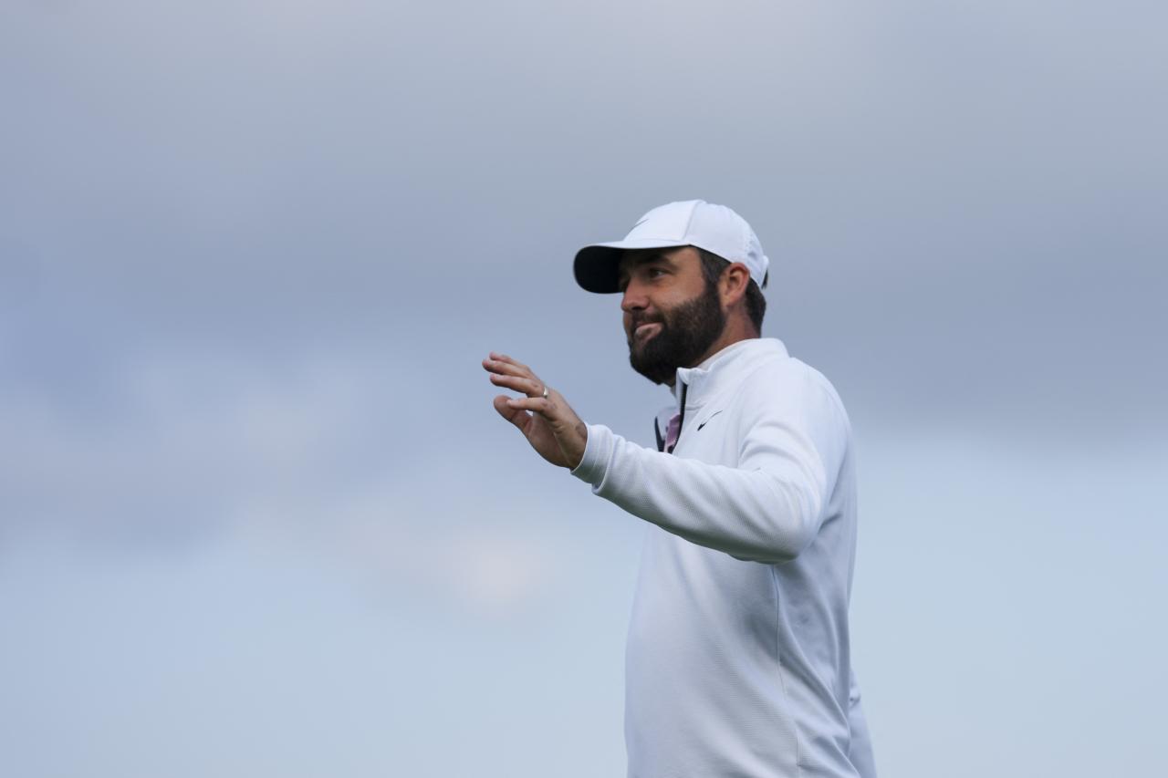 Scottie Scheffler cracks dad joke to reporters ahead of PGA